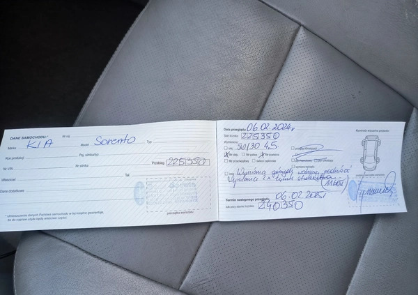 Kia Sorento cena 12500 przebieg: 227233, rok produkcji 2005 z Kalisz małe 466